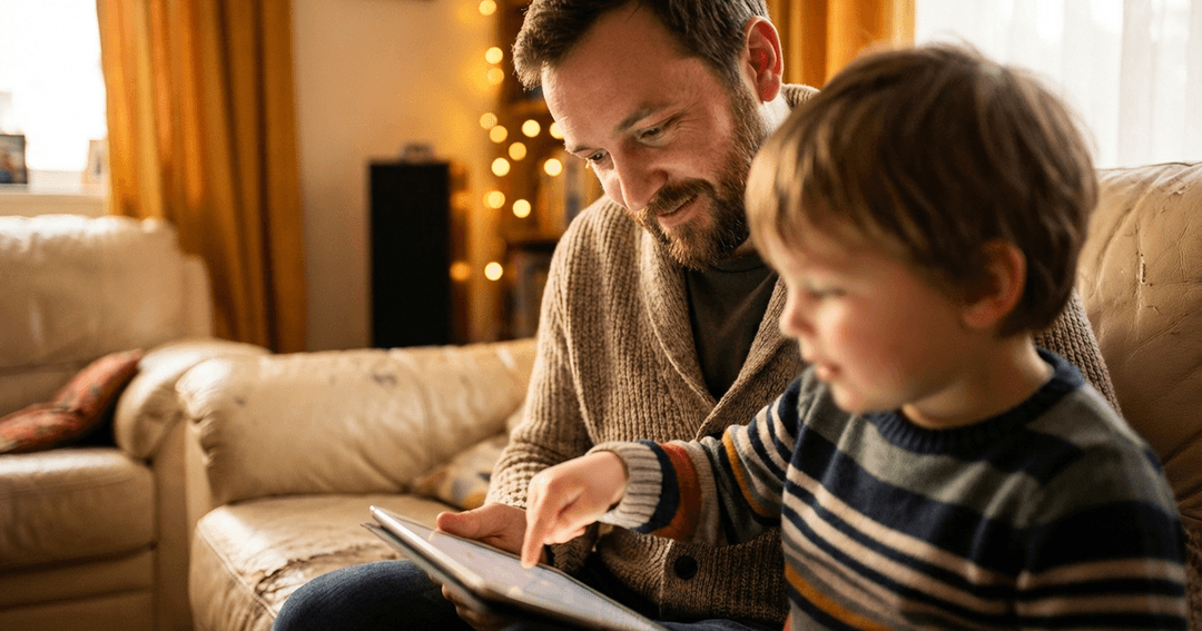 Parent and child learning together