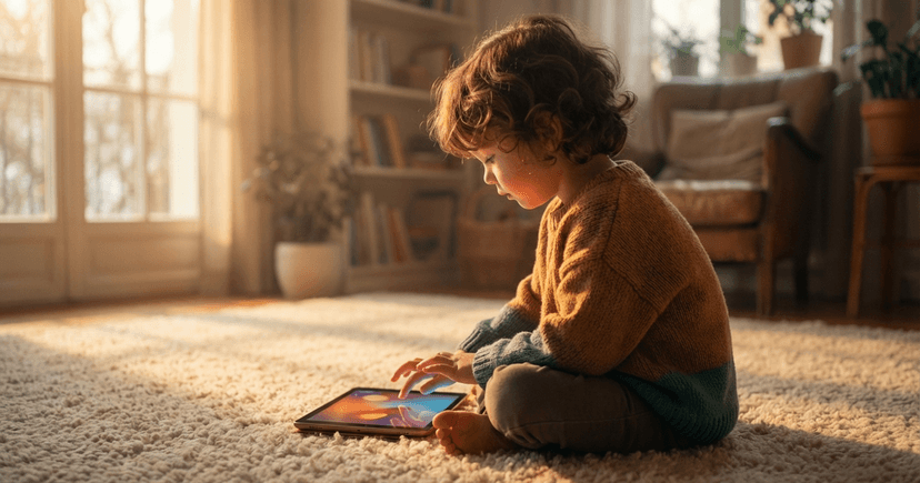 Child engaged with personalized learning